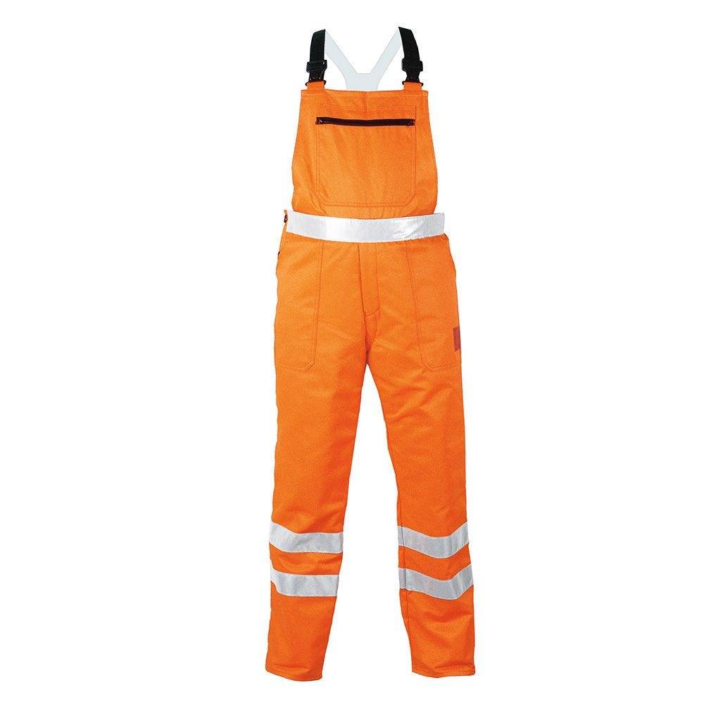 Warn- und Schnittschutz-Latzhose, 2274, uni orange, Größe 48-0