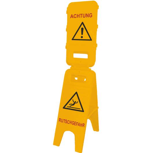 Warnaufsteller SOLID Top, Achtung Rutschgefahr, Polypropylen, 230 x 1040 mm-0