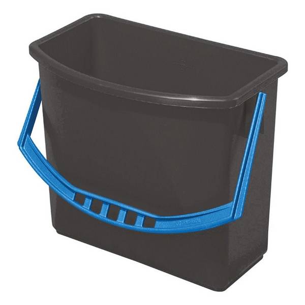 Kunststoffeimer mit blauem Bügel, 6 l