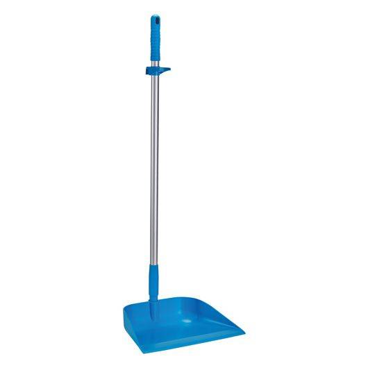 Vikan Kehrschaufel mit langem Stiel, 330mm, Blau-0