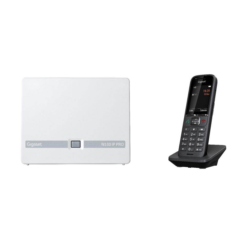 Gigaset N530 IP PRO + S700H PRO, DECT-Telefon, Kabelloses Mobilteil, Freisprecheinrichtung, 500-0
