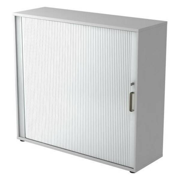 Hammerbacher Rollladenschrank Securoline, 3 OH, 120 x 40 x 110 cm, grau/silber