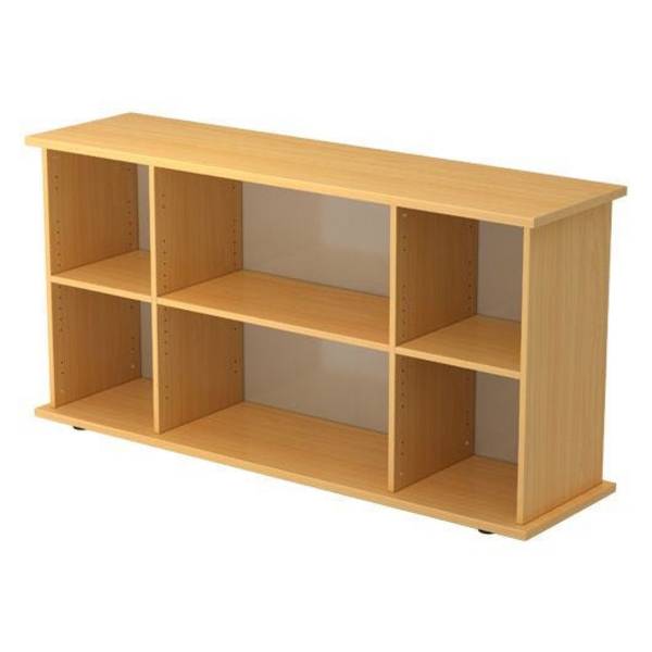 Hammerbacher Sideboard Sabine, 2 Ordnerhöhen, offen, 166,1 x 44,8 x 84 cm, buche