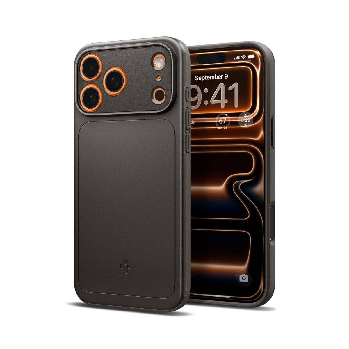Spigen Thin Fit Case kompatibel mit iPhone 17 Pro Max – Grau-2
