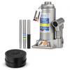 alca® Wagenheber Set hydraulisch 5 t 197-382 mm Hubhöhe inkl. Gummiauflage Doppelkolben Stempelheber aus Stahl im