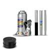 alca® Wagenheber Set hydraulisch 8 t 185-355 mm Hubhöhe inkl. Gummiauflage Doppelkolben Stempelheber aus Stahl im