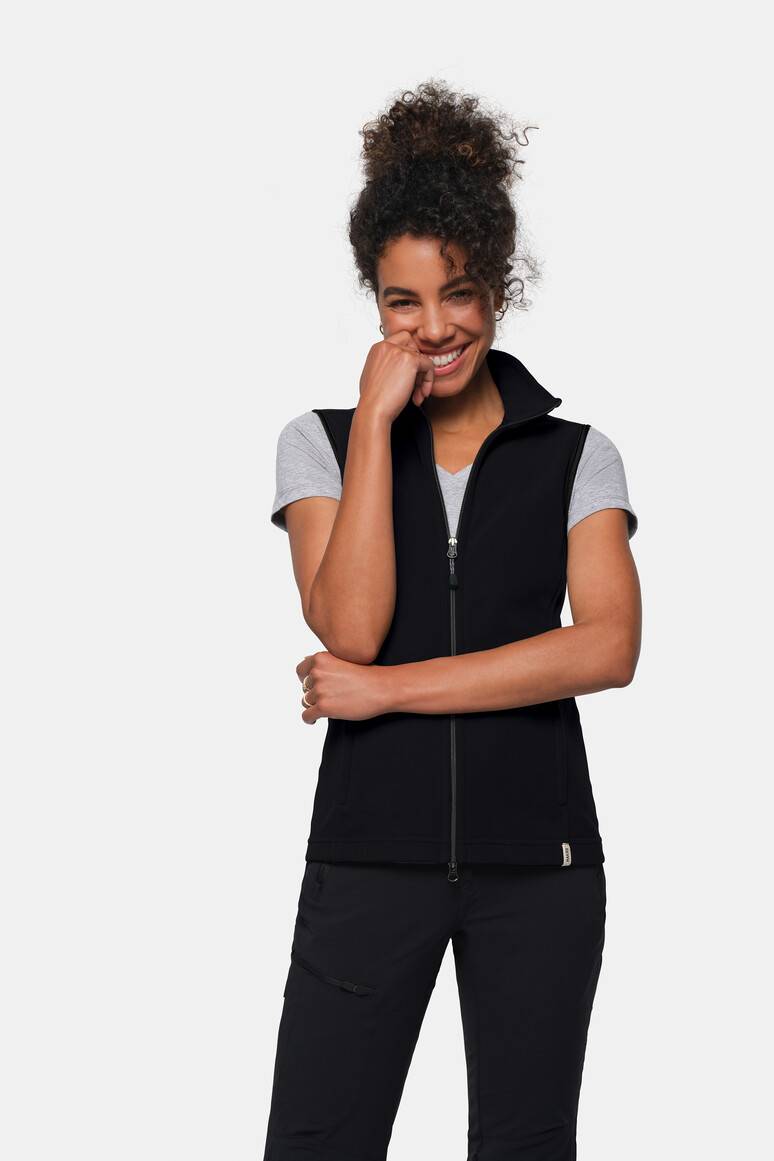 HAKRO Damen Fleeceweste ECO schwarz, 3XL-0
