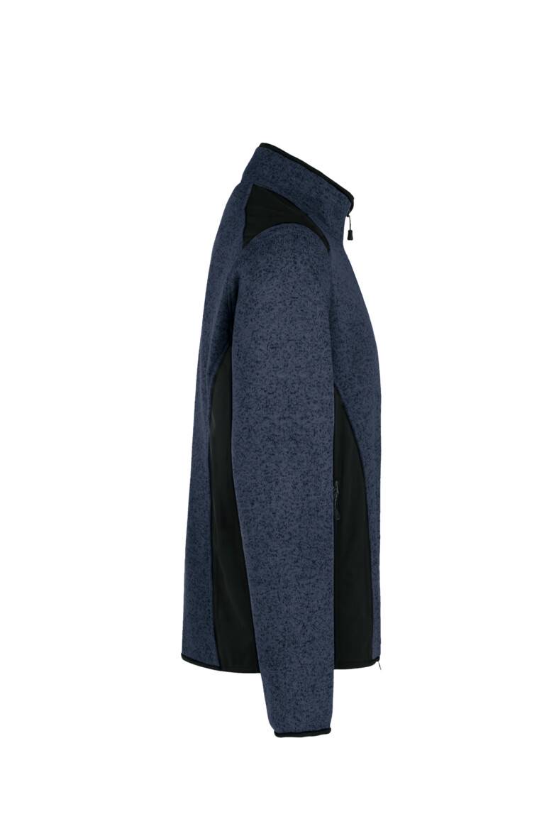 HAKRO Strickfleecejacke marine meliert, XL-4