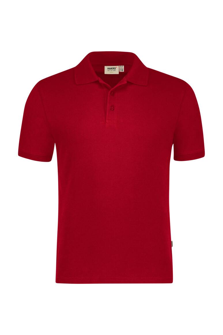 HAKRO Poloshirt Bio-Baumwolle 501 rot S-1