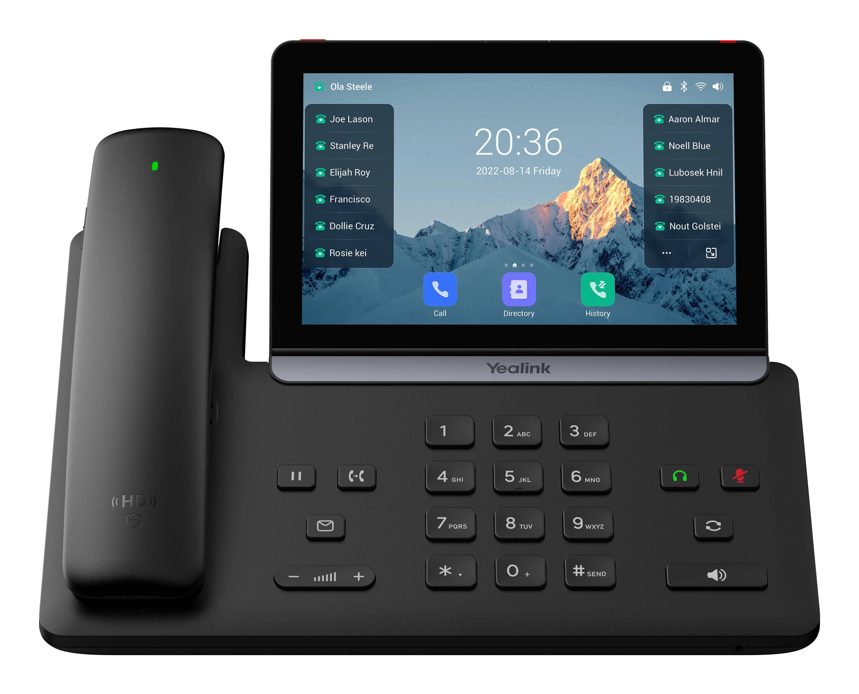 Yealink SIP-T88W Pro - VoIP-Telefon mit Rufnummernanzeige/Anklopffunktion - IEEE 802.11a/b/g/n/ac/ax (Wi-Fi)-2