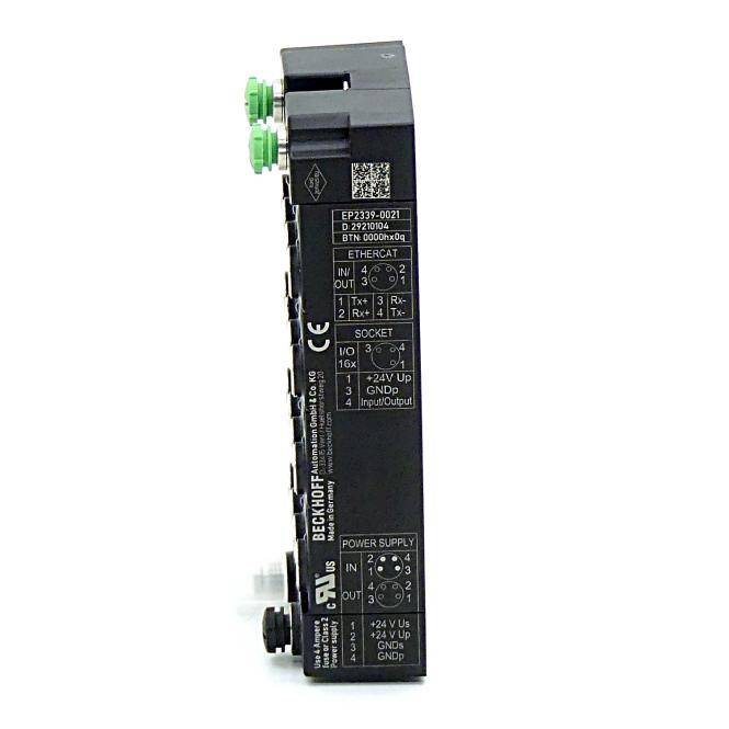 Beckhoff EP2339-0021, EtherCAT Box, 16-Kanal-Digital-Kombi, 24V DC, 3ms, 0,5A, M8Vorzugstyp-4