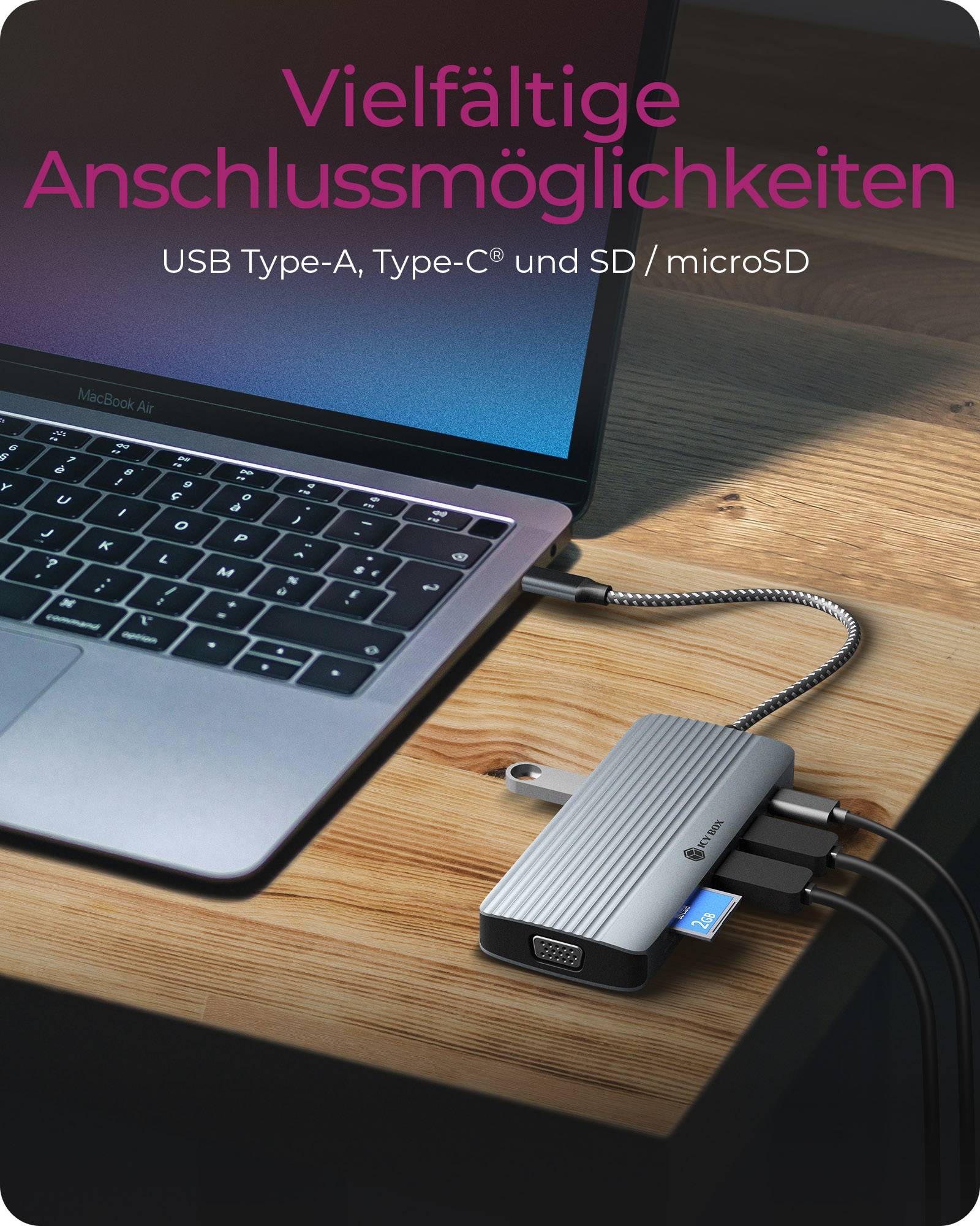 IB-DK4040a-CPD, 10 in 1 USB-C Docking station, 1x HDMI 4K60Hz, 1x VGA, 3x USB-A 5G, 1x USB-C 5G, 1x USB-C for PD 100W-2