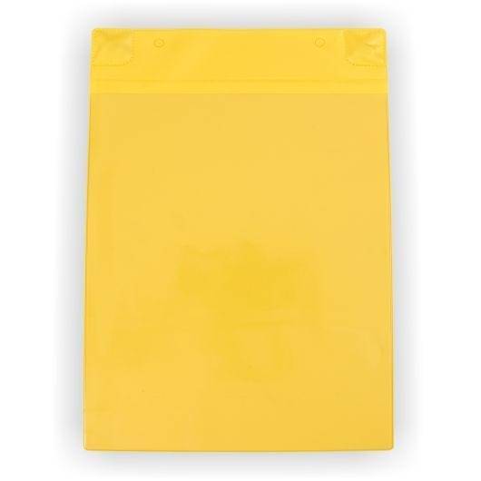 Magnettasche DIN A4, hoch, gelb, Vorderseite: transparent, 230 x 360 mm-0