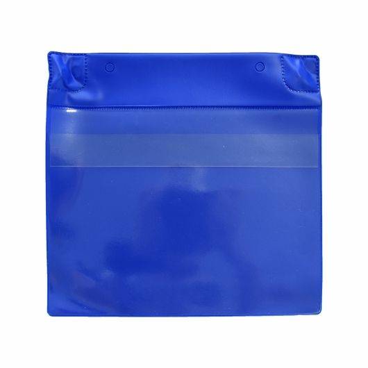 Magnettasche mit Regenschutz DIN A4, quer, blau, Vorderseite: transparent, 308 x 225mm-0