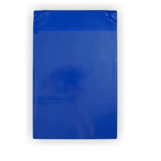 Magnettasche DIN A4, hoch, blau, Vorderseite: transparent, 230 x 360 mm-0