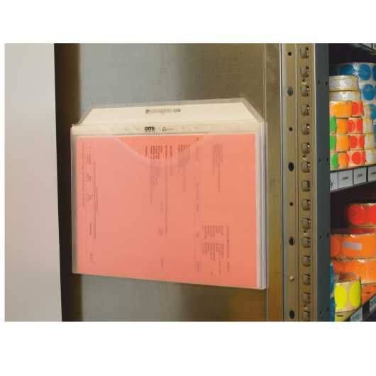 Dokumentenbox, magnetisch, DIN A4 Format, Kunststoff, transparent, 315 x 220 mm-0