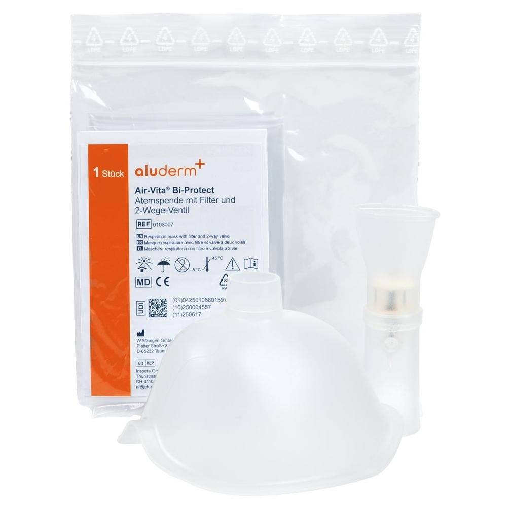 Beatmungshilfe Air-Vita® Bi-Protect für Atemspende mit 2-fach Sicherheit-0