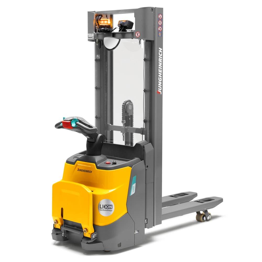 Jungheinrich Elektro-Hochhubwagen ERC 112zi DZ mit Standplattform-0