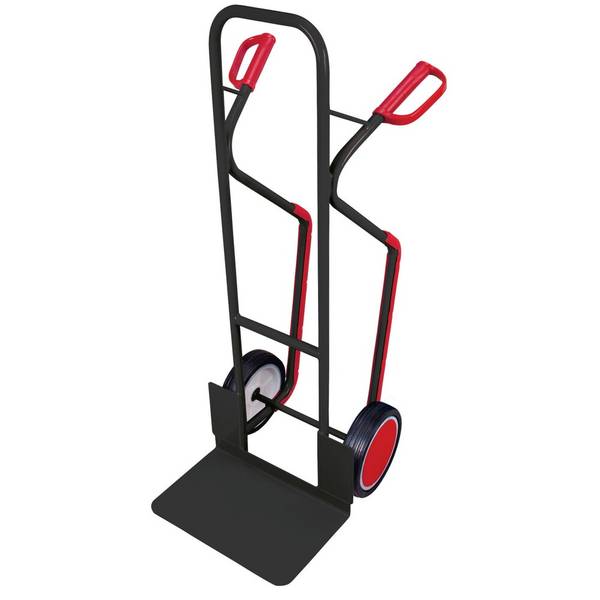 VARIOfit® Stahlrohr-Sackkarre mit auswechselbaren Gleitkufen, Tragkraf