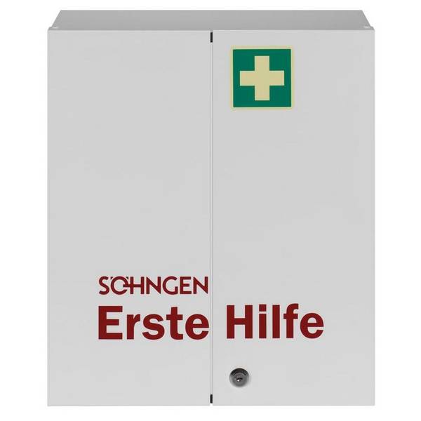 Verbandschrank Rom mit Füllung gemäß DIN 13169, weiß