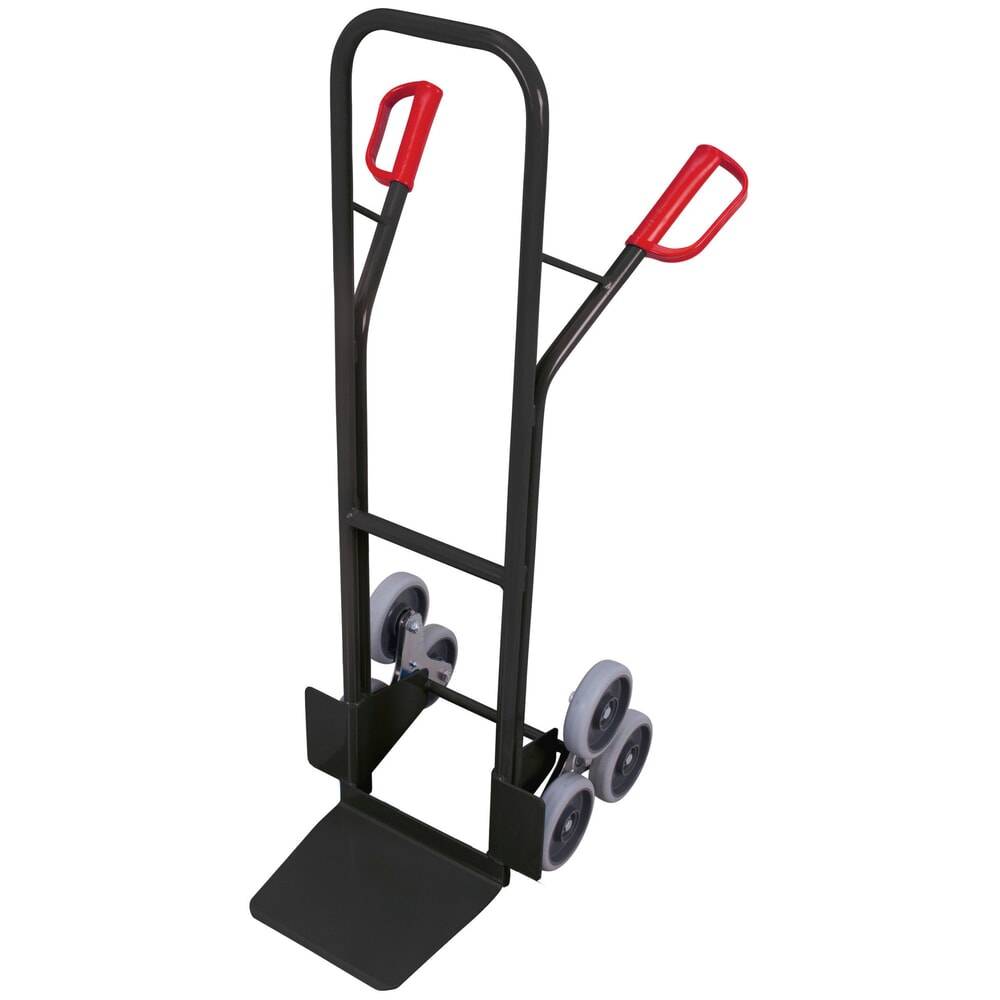 VARIOfit® Treppen-Sackkarre aus Stahl, Tragkraft 200 kg, 3-armiger Rad-0