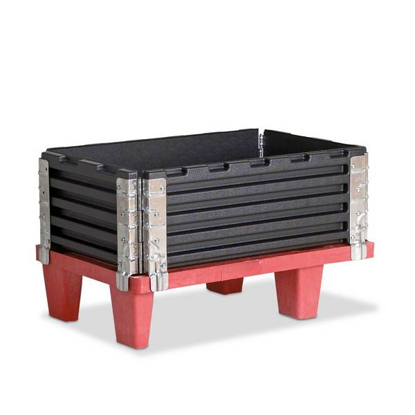 Aufsatzrahmen aus Kunststoff, BxT 600 x 400 mm, 4 Scharniere
