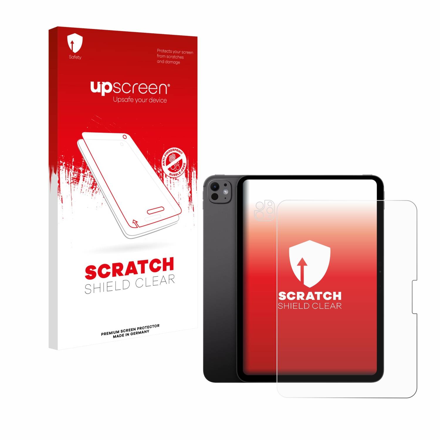 upscreen Schutzfolie für Apple iPad Pro 11" 2025 (Display+Kamera) Kratzschutz Anti-Fingerprint Klar-3