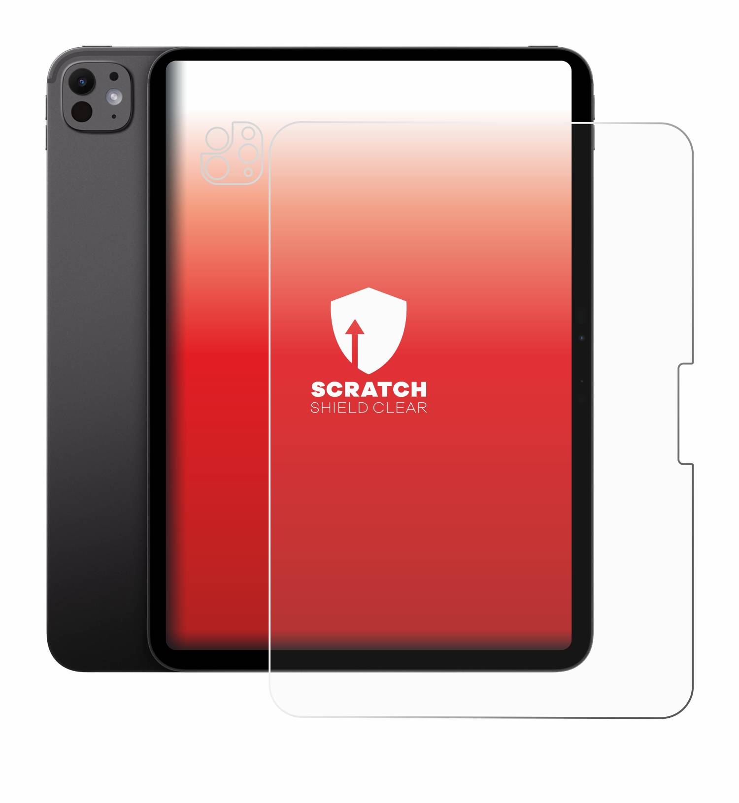 upscreen Schutzfolie für Apple iPad Pro 11" 2025 (Display+Kamera) Kratzschutz Anti-Fingerprint Klar-4