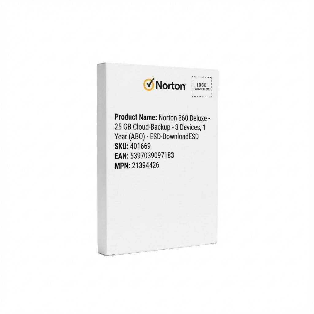 Norton 360 Deluxe - 25 GB Cloud-Backup - 3 Devices, 1 Year (ABO) - ESD-Download Software-0