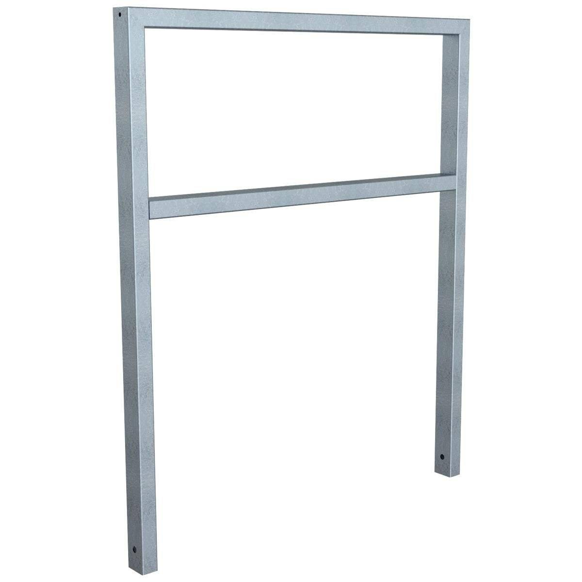 Anlehnbügel, 1000mm, Querholm, Einbetonieren, 800 mm Überflur, Rechteckrohr 60x40mm, feuerverzinkt-0