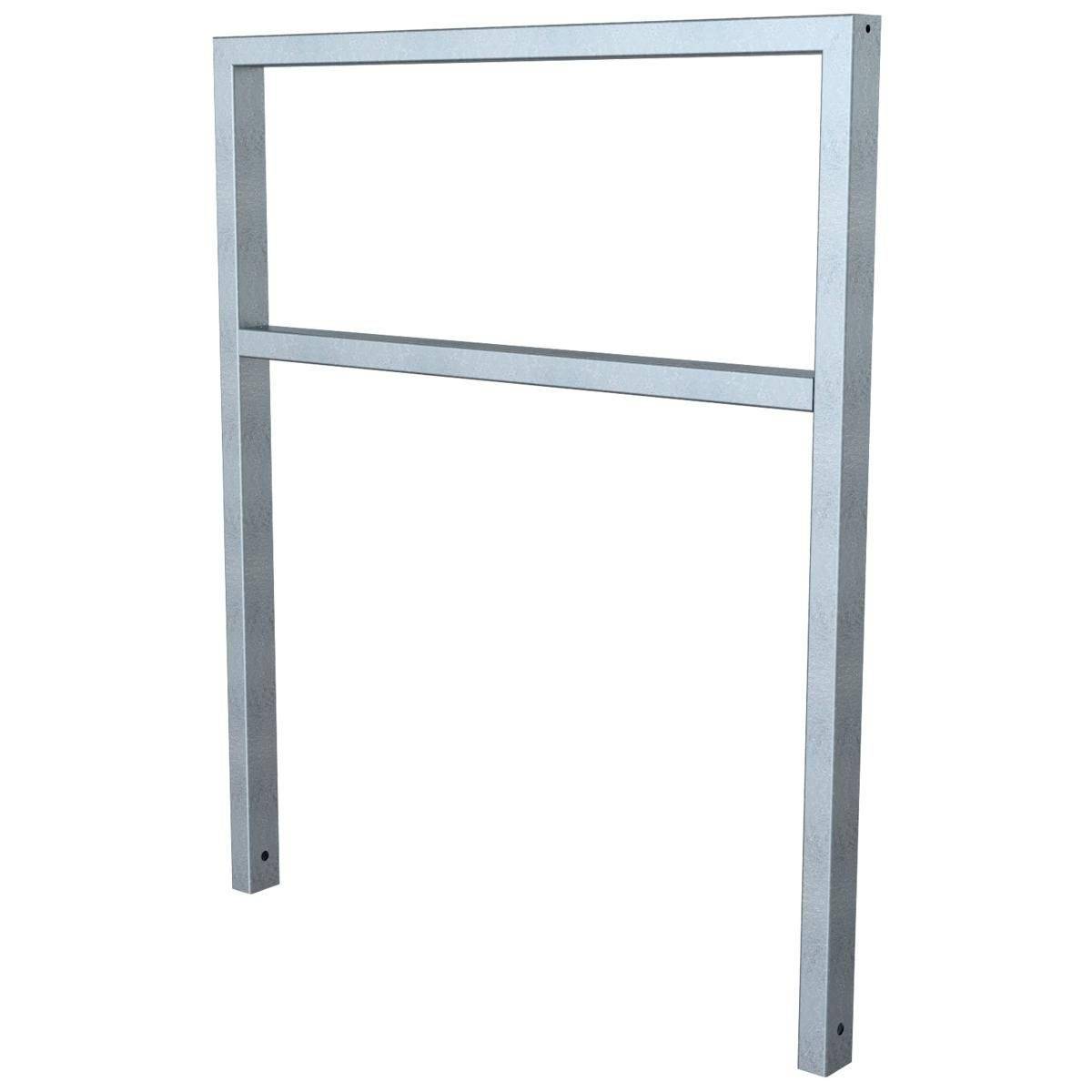 Anlehnbügel, 1000mm, Querholm, Einbetonieren, 800 mm Überflur, Rechteckrohr 60x40mm, feuerverzinkt-2