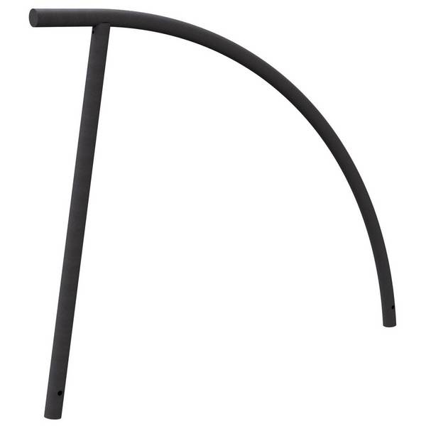 Anlehnbügel zum Einbetonieren, Stahlrohr Ø48mm, 850x1400mm (HxB), Eisenglimmer