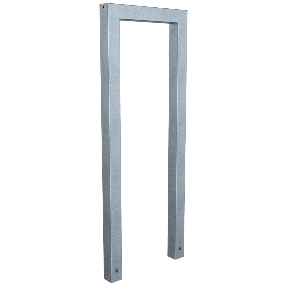 Anlehnbügel, 450mm, zum Einbetonieren, 800mm Überflur, Rechteckrohr 60x60mm, feuerverzinkt-0