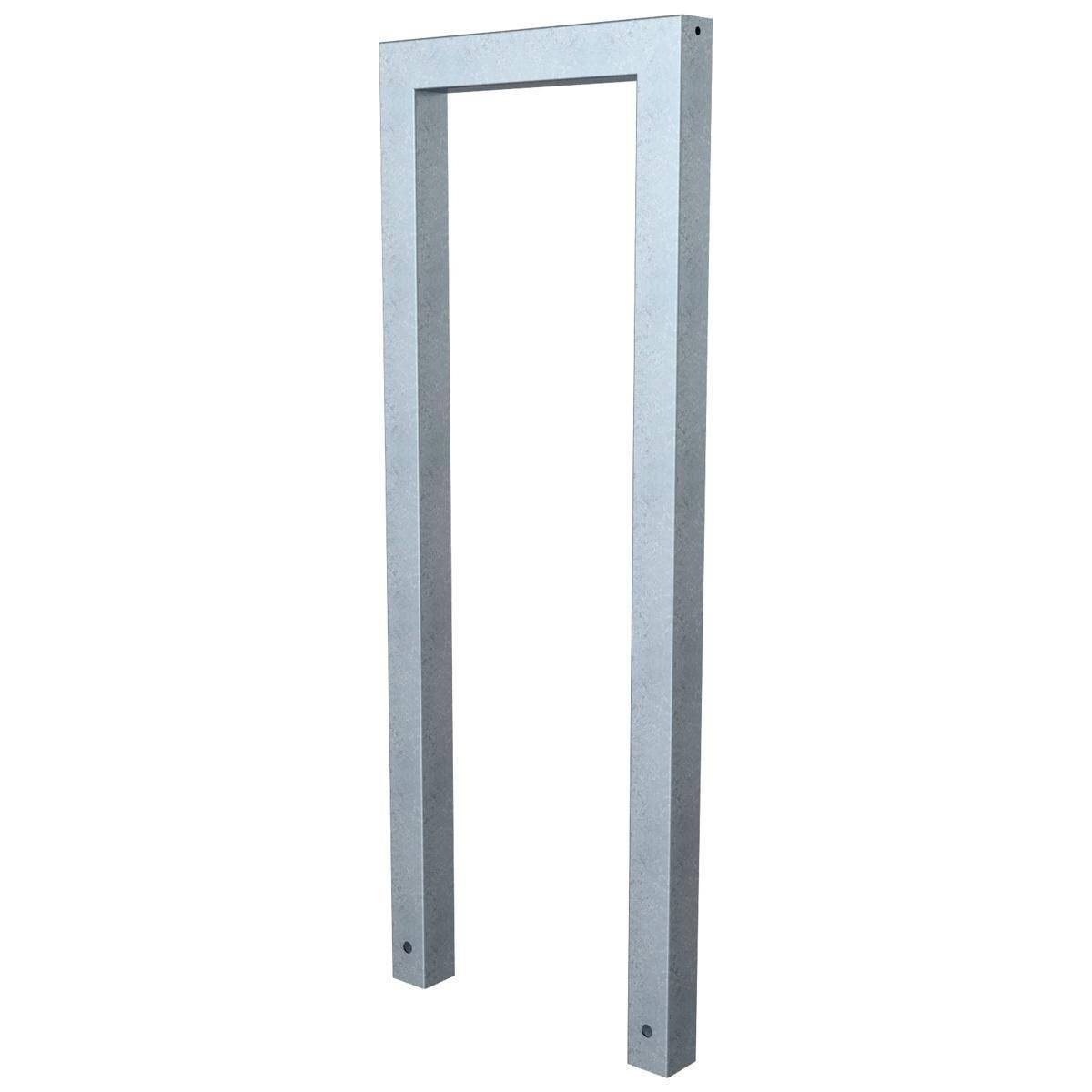 Anlehnbügel, 450mm, zum Einbetonieren, 800mm Überflur, Rechteckrohr 60x60mm, feuerverzinkt-2