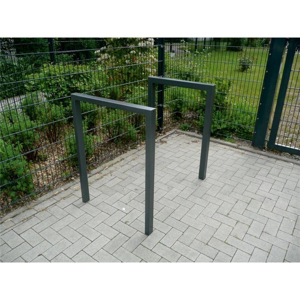 Anlehnbügel, 450mm, zum Einbetonieren, 800mm Überflur, Rechteckrohr 60x60mm, feuerverzinkt-4