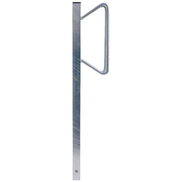 Einzelparker zum Einbetonieren, Standrohr 40x40 mm, Bügel 12mm Rundstahl, Höhe 500mm