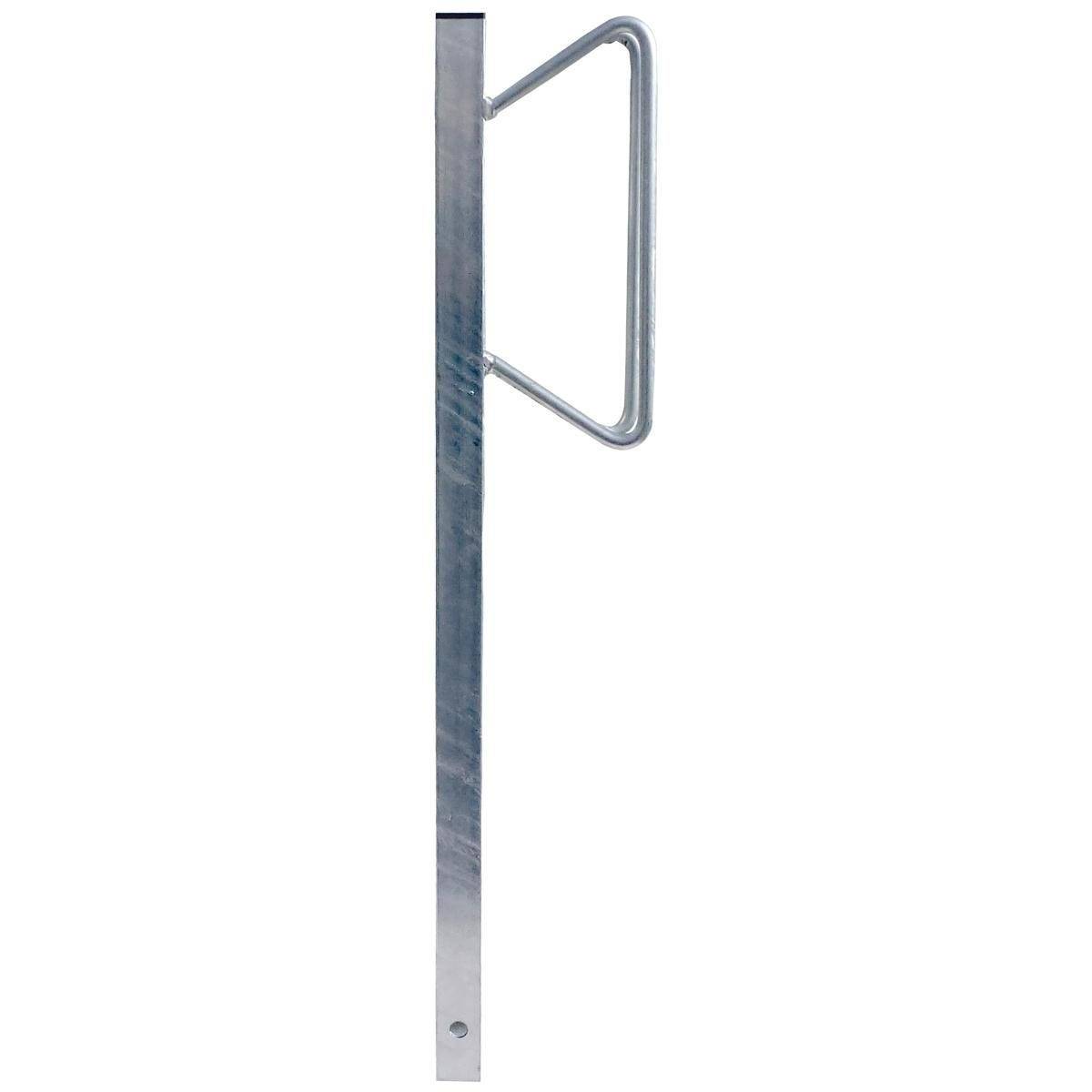 Einzelparker zum Einbetonieren, Standrohr 40x40 mm, Bügel 12mm Rundstahl, Höhe 500mm-0