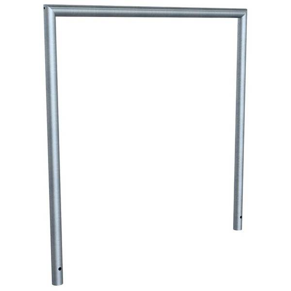 Abweisebügel auf Gehrung geschweißt, Stahlrohr Ø48mm, 1200x1200 mm (HxB), feuerverzinkt