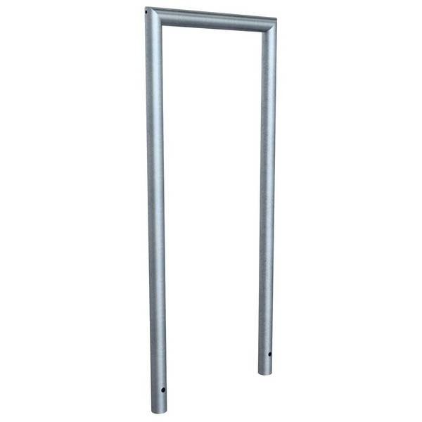 Abweisebügel auf Gehrung geschweißt, Stahlrohr Ø48mm, 1200x500 mm (HxB), feuerverzinkt