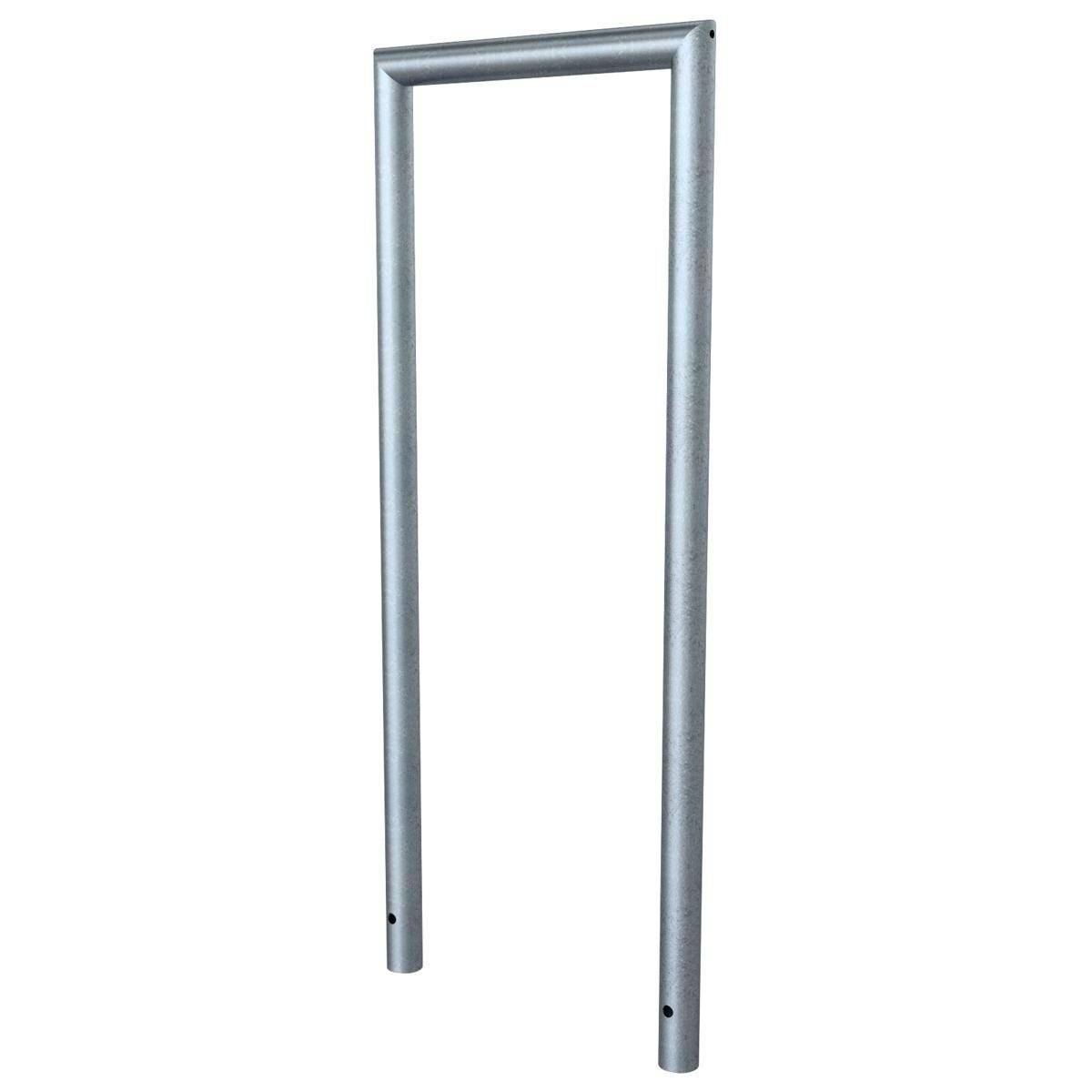 Abweisebügel auf Gehrung geschweißt, Stahlrohr Ø48mm, 1200x500 mm (HxB), feuerverzinkt-3