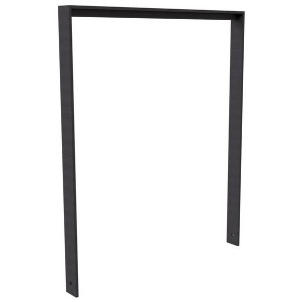 Flachstahlbügel 80x12mm, Einbetonieren 1200x1000 mm (HxB), mit Unterzug, Eisenglimmer