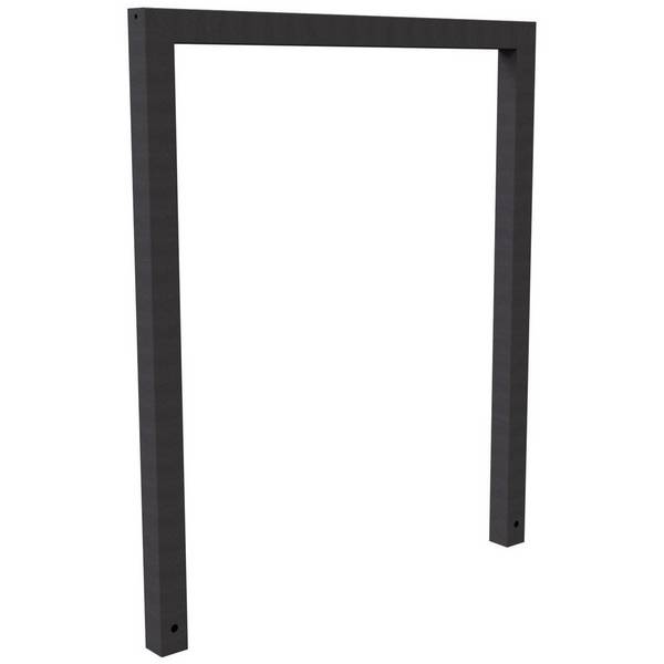 Anlehnbügel, 1000mm, zum Einbetonieren, 800mm Überflur, Rechteckrohr 60x60mm, Eisenglimmer