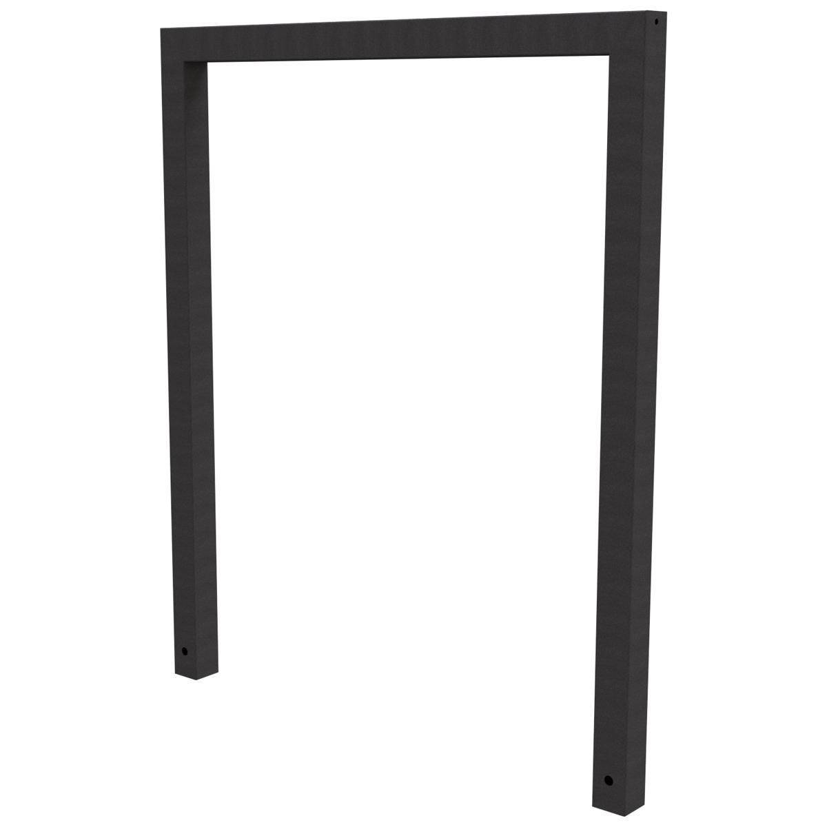 Anlehnbügel, 1000mm, zum Einbetonieren, 800mm Überflur, Rechteckrohr 60x60mm, Eisenglimmer-4