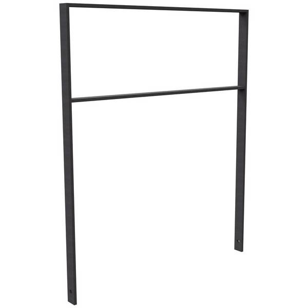 Flachstahlbügel 50x12mm, Einbetonieren, 1200x1000 mm (HxB), Querholm, Eisenglimmer