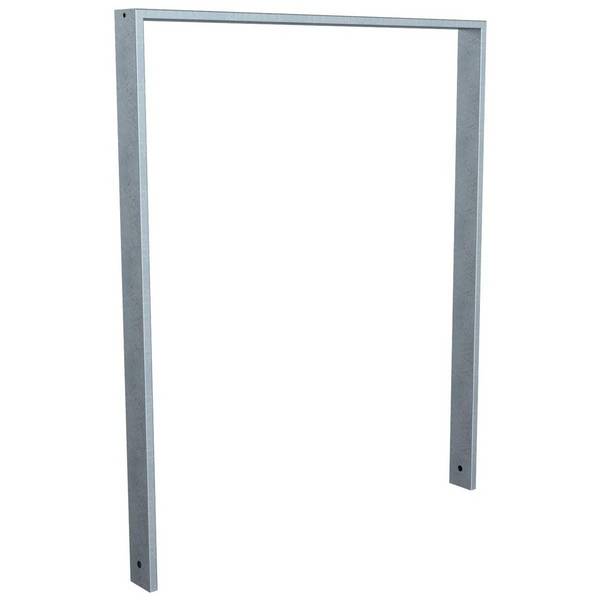 Anlehnbügel, 1000mm, zum Einbetonieren, 800mm Überflur, Rechteckrohr 80x20mm, feuerverzinkt