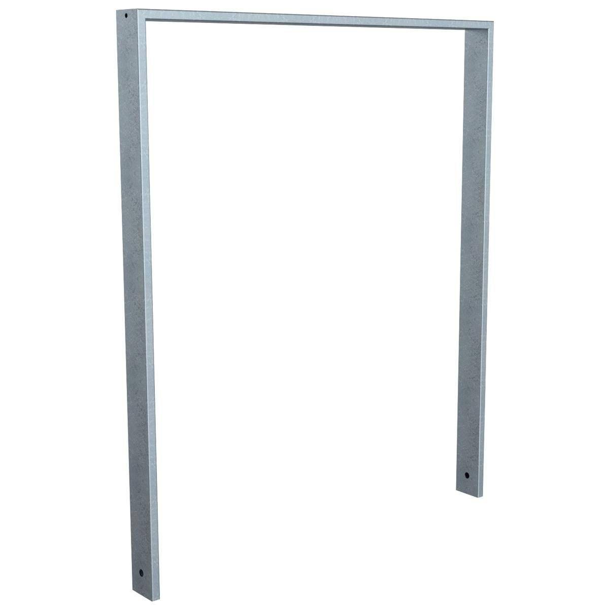 Anlehnbügel, 1000mm, zum Einbetonieren, 800mm Überflur, Rechteckrohr 80x20mm, feuerverzinkt-0
