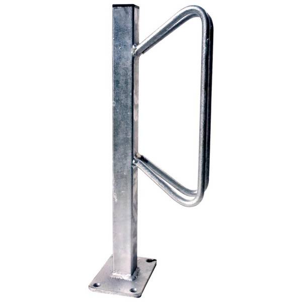 Einzelparker, zum Aufdübeln, Standrohr 40x40mm, Bügel 12mm Rundstahl, Höhe 500mm