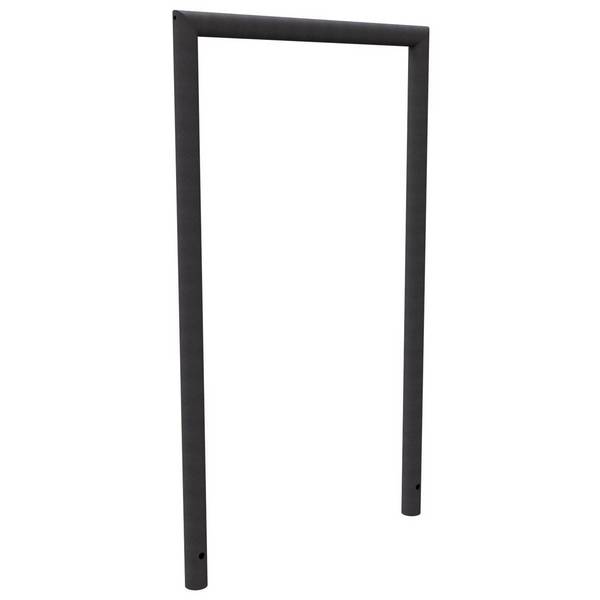 Abweisebügel auf Gehrung geschweißt, Stahlrohr Ø48mm, 1200x700 mm (HxB), Eisenglimmer
