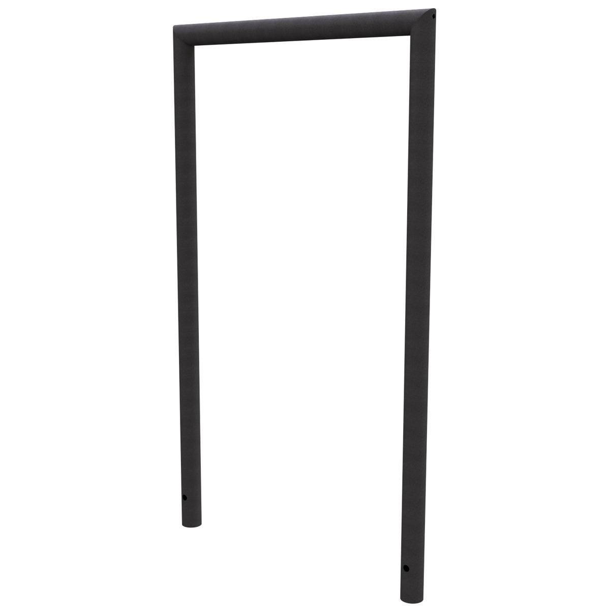 Abweisebügel auf Gehrung geschweißt, Stahlrohr Ø48mm, 1200x700 mm (HxB), Eisenglimmer-4