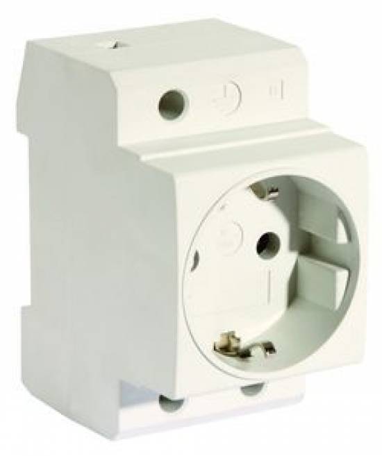 Pollmann 6334787 1fach Verteiler-Einbausteckdose-0